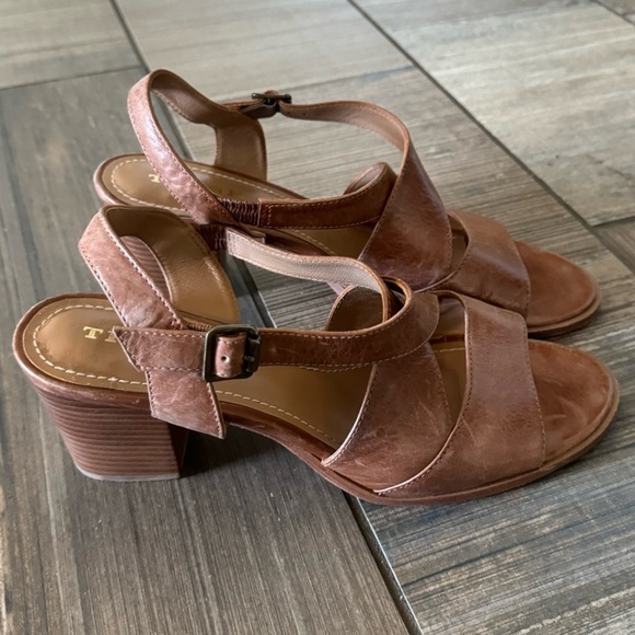 Trask Charlene Women's Heeled Leather Sandals Women's Size 10 - Picture 2 of 12